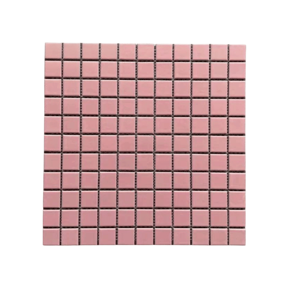 โมเสค TIMELESS TILES รุ่น CLASSIC SQUARE 25 ขนาด 30X30 ซม. สีชมพู ผิวด้าน MATTE PINK โมเสคเซรามิกทรงสี่เหลี่ยมจัตุรัส_0